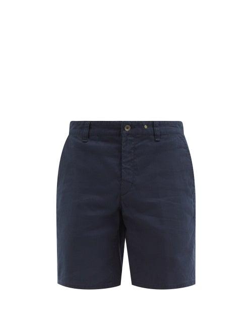 Rag & Bone - Perry Linen-blend Shorts - Mens - Navy