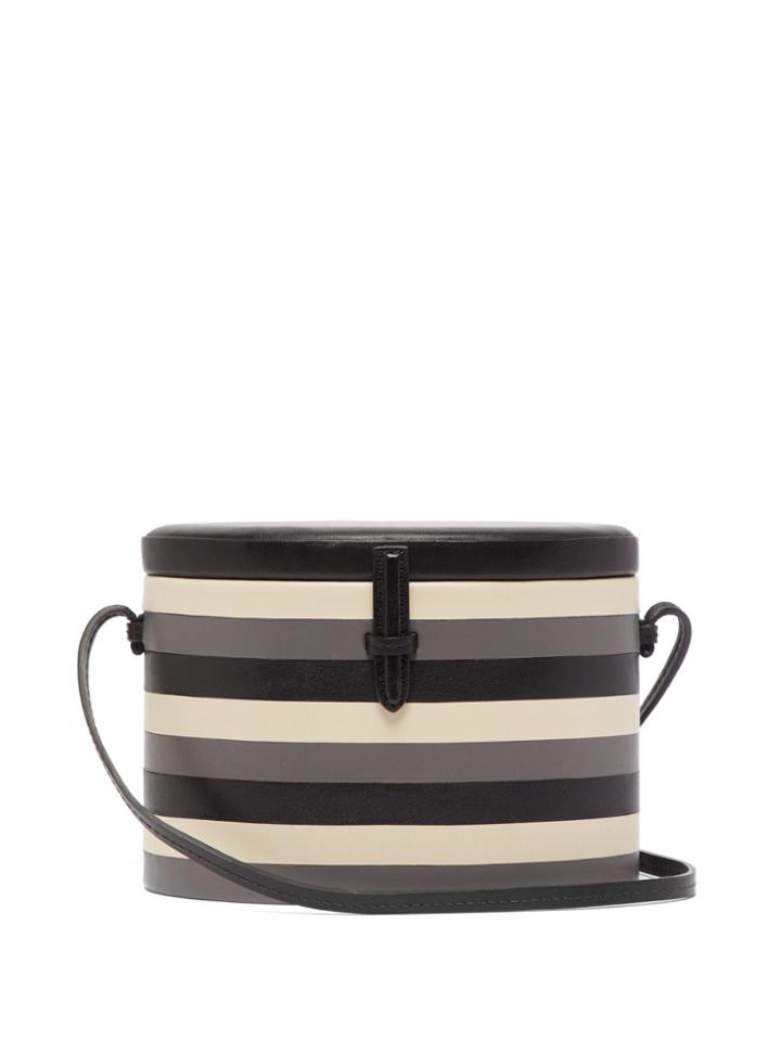 Hunting Season Trunk Striped Leather Shoulder Bag
