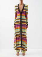 Missoni - Zig Zag Knit Maxi Cardigan - Womens - Multi