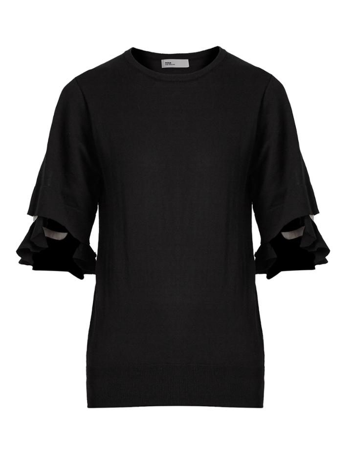 Toga Sheer-insert Cotton-blend Top