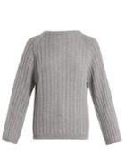 Queene And Belle Aster Ribbed-knit Cashmere Sweater
