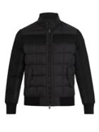 Moncler Aramis Wool-panel Quilted-down Coat