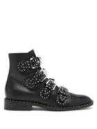 Matchesfashion.com Givenchy - Elegant Studded Leather Ankle Boots - Womens - Black