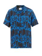 Matchesfashion.com Ksubi - Bring Back Printed-twill Shirt - Mens - Black Blue