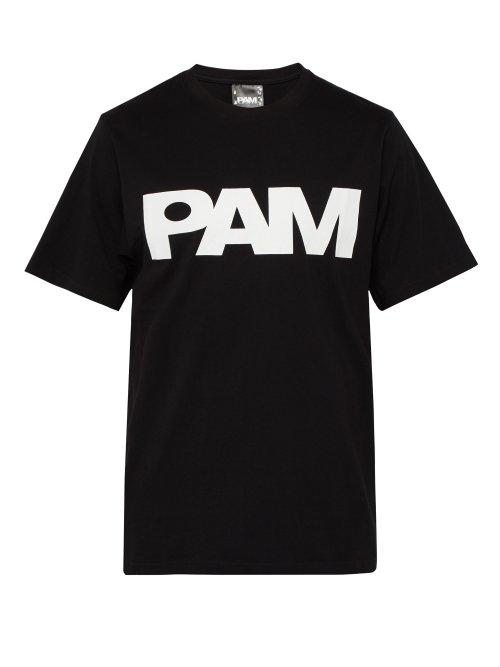 Matchesfashion.com P.a.m. - Logo Print Cotton T Shirt - Mens - Black