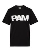 Matchesfashion.com P.a.m. - Logo Print Cotton T Shirt - Mens - Black