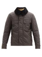Matchesfashion.com Belstaff - Patrol Waxed-cotton & Shearling Jacket - Mens - Brown