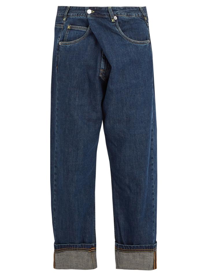 Jw Anderson Asymmetric Straight-leg Jeans