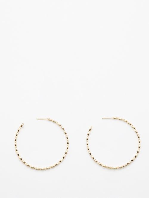 Sydney Evan - Evil Eye Large Diamond & 14kt Gold Earrings - Womens - Gold Multi