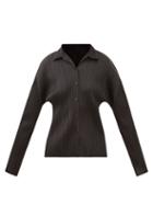 Pleats Please Issey Miyake - Technical-pleated Shirt - Womens - Black