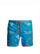 Thorsun Titan-fit Polynesian-print Swim Shorts