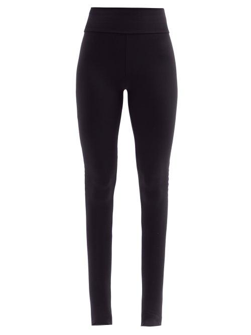 Matchesfashion.com Live The Process - Ballet Stirrup-cuff Stretch-jersey Leggings - Womens - Black