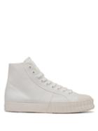 Matchesfashion.com Primury - Divid Hi Recycled Cotton-canvas Trainers - Womens - White