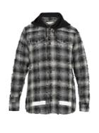 Off-white Hooded Checked Cotton-blend Shirt