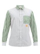 Matchesfashion.com Burberry - Carl Gingham Cotton-poplin Shirt - Mens - Green White