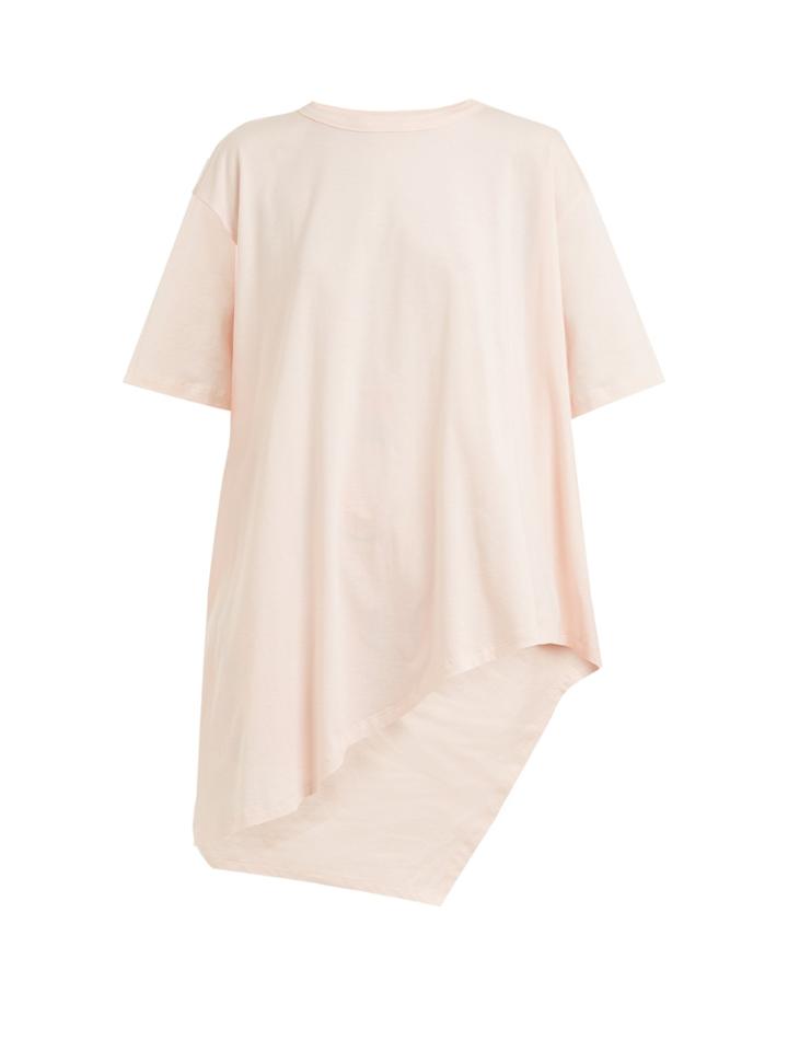 Vika Gazinskaya Asymmetric-hem Cotton-jersey T-shirt
