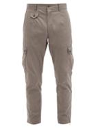 Matchesfashion.com Dolce & Gabbana - Patch-pocket Cotton-blend Gabardine Trousers - Mens - Grey