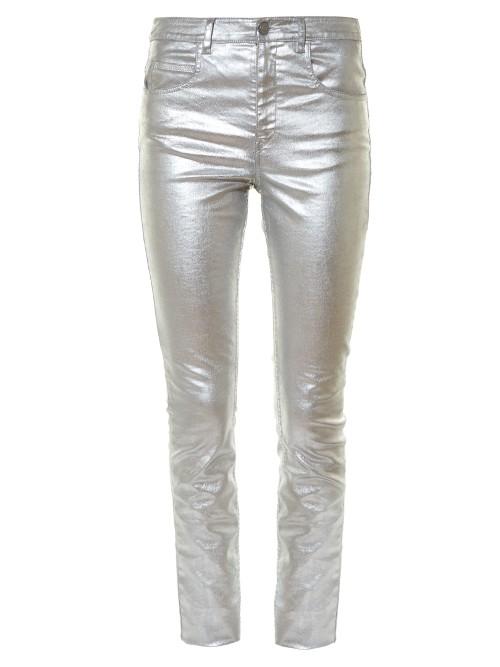 Isabel Marant Étoile Ellos Metallic High-rise Skinny Jeans