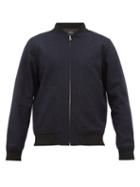 Matchesfashion.com A.p.c. - Iota Wool Blend Bomber Jacket - Mens - Navy