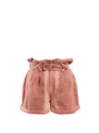 Matchesfashion.com Isabel Marant - Twen Paperbag Waist Washed Denim Shorts - Womens - Light Pink