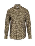 Cobra S.c. Leopard-jacquard Cotton Shirt