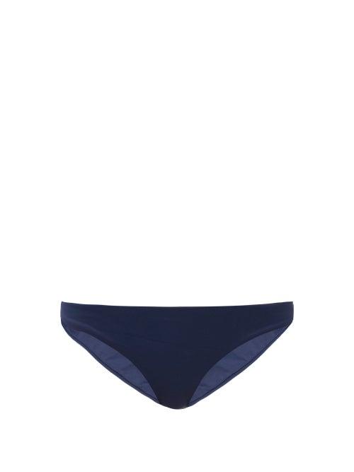 Matchesfashion.com The Fold D+ Swim - The Staple Low-rise Bikini Briefs - Womens - Navy