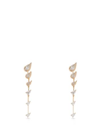 Fernando Jorge - Flicker Diamond & 18kt Gold Drop Earrings - Womens - Yellow Gold