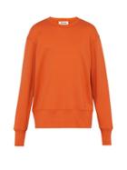 Matchesfashion.com Acne Studios - Fayze Logo Printed Cotton Sweatshirt - Mens - Orange