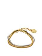 Matchesfashion.com Ancient Greek Sandals - Fishscale Double-chain Anklet - Womens - Silver Gold