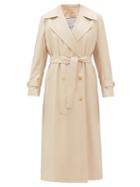 Matchesfashion.com Giuliva Heritage Collection - Double-breasted Wool-gabardine Trench Coat - Womens - Beige