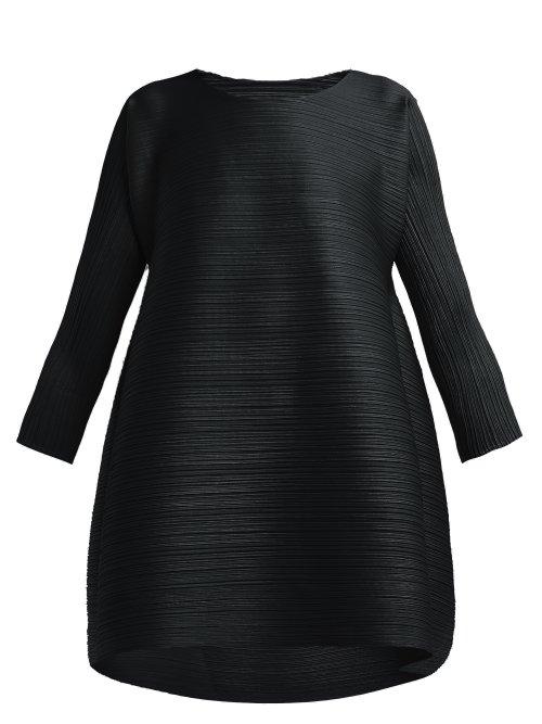 Matchesfashion.com Pleats Please Issey Miyake - Stratum Bounce Pleated Dress - Womens - Black