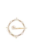 Matchesfashion.com Anissa Kermiche - Orbite Diamond, Pearl & Yellow Gold Ring - Womens - Gold