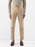 Officine Gnrale - Joseph Drawstring Cotton-blend Twill Trouser - Mens - Beige