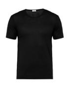 Matchesfashion.com Zimmerli - 265 Royal Classic Cotton Jersey T Shirt - Mens - Black