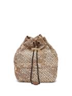 Matchesfashion.com Burberry - Pheobe Tb Print Drawstring Make Up Bag - Womens - Beige Multi