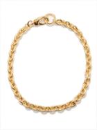 Laura Lombardi - Cable 14kt Gold-plated Necklace - Womens - Yellow Gold