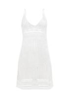 Loewe Paula's Ibiza - Pointelle-knit Dress - Womens - Cream