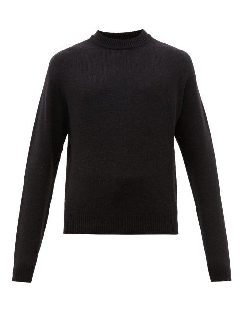 Matchesfashion.com Lemaire - Crew Neck Wool Sweater - Mens - Black