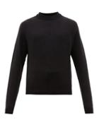 Matchesfashion.com Lemaire - Crew Neck Wool Sweater - Mens - Black
