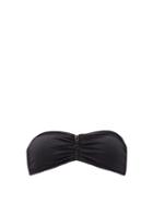 Matchesfashion.com Melissa Odabash - Cayman Zip-front Bandeau Bikini Top - Womens - Black