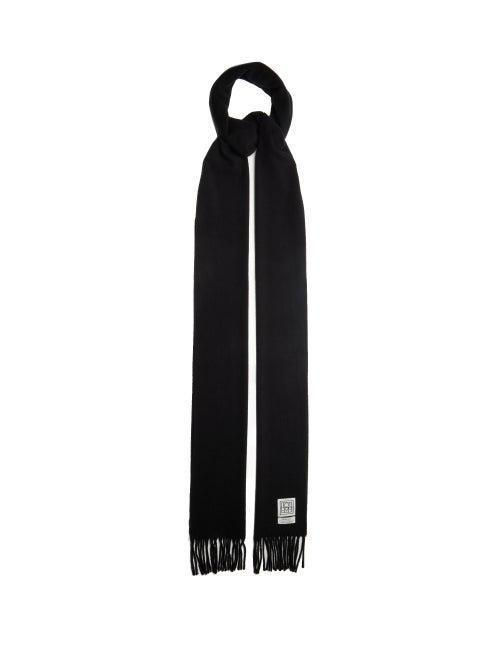 Matchesfashion.com Totme - Bova Virgin-wool Scarf - Womens - Black