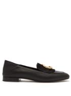Matchesfashion.com Chlo - Collapsible Heel Leather Loafers - Womens - Black