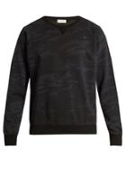 Saint Laurent Camouflage-print Cotton-jersey Sweatshirt