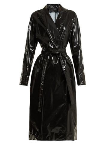 Kwaidan Editions Rubbish Tie-waist Vinyl Trench Coat