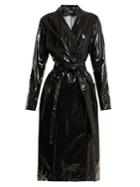 Kwaidan Editions Rubbish Tie-waist Vinyl Trench Coat
