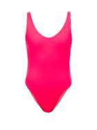 Matchesfashion.com Jade Swim - Contour Scoop-back Swimsuit - Womens - Pink