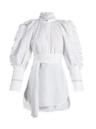 Ellery Angelface High-neck Ruffle-trimmed Top