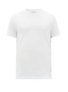 Matchesfashion.com Moncler - Logo-embroidered Cotton T-shirt - Mens - White