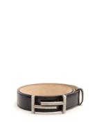 Tod's Double T-buckle Leather Belt