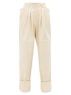 Matchesfashion.com Lemaire - Garment-dyed Straight-leg Jeans - Womens - Ivory